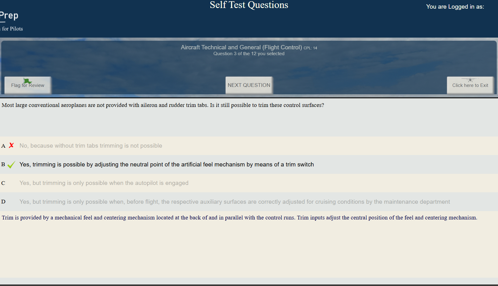 Select and display your own questions by subject/category from a database of over 19000 questions.